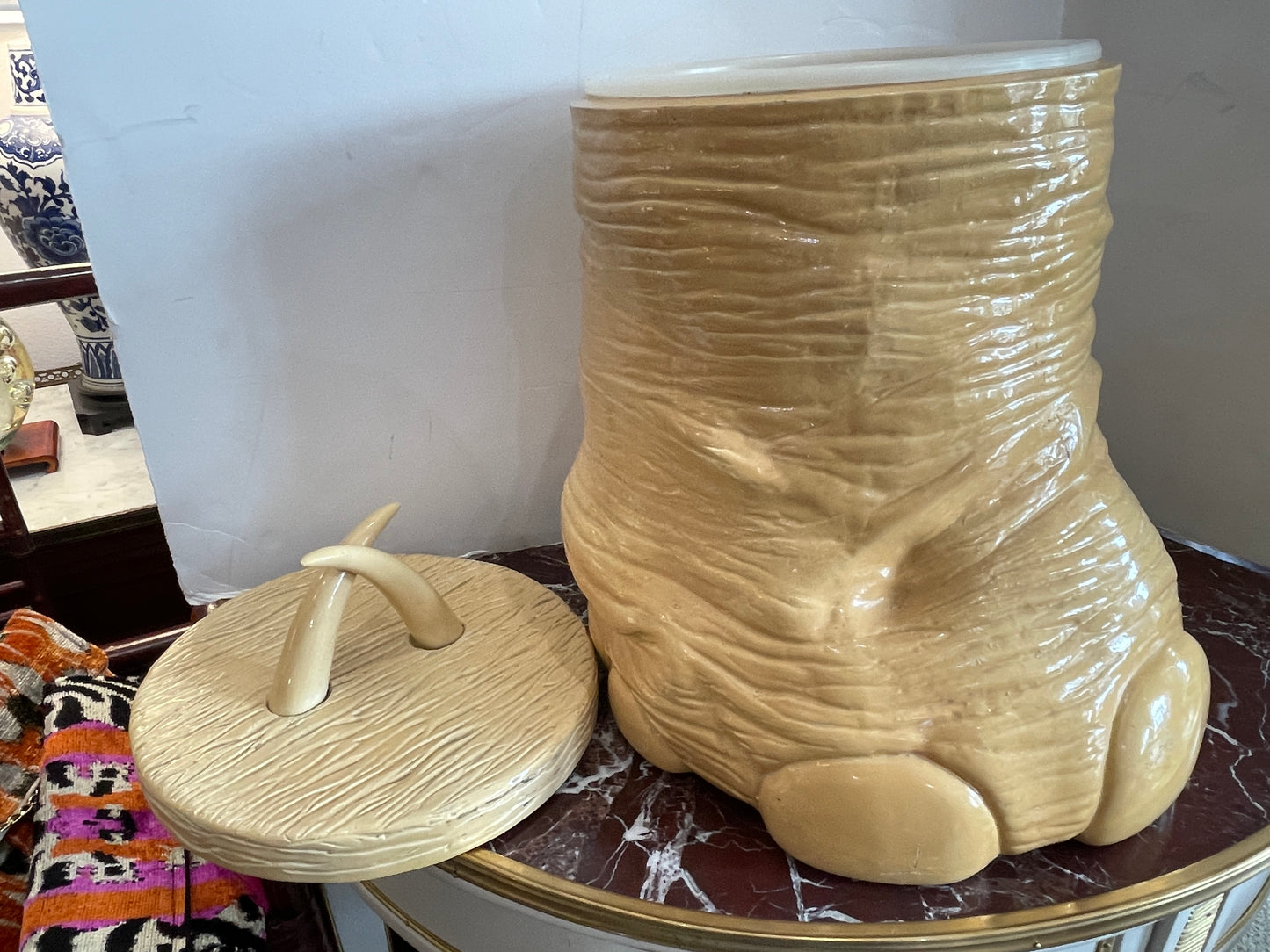 Elephant Foot Container/Ice Bucket,  Made in France, 1970s