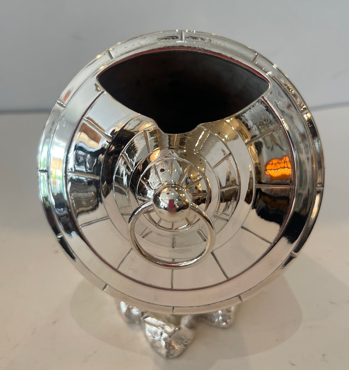Antique Victorian Silver Plate Marine Buoy Spoon Warmer, c.1868