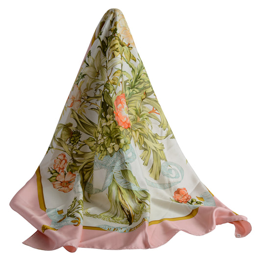 Hermés Silk Scarf Regina Pink