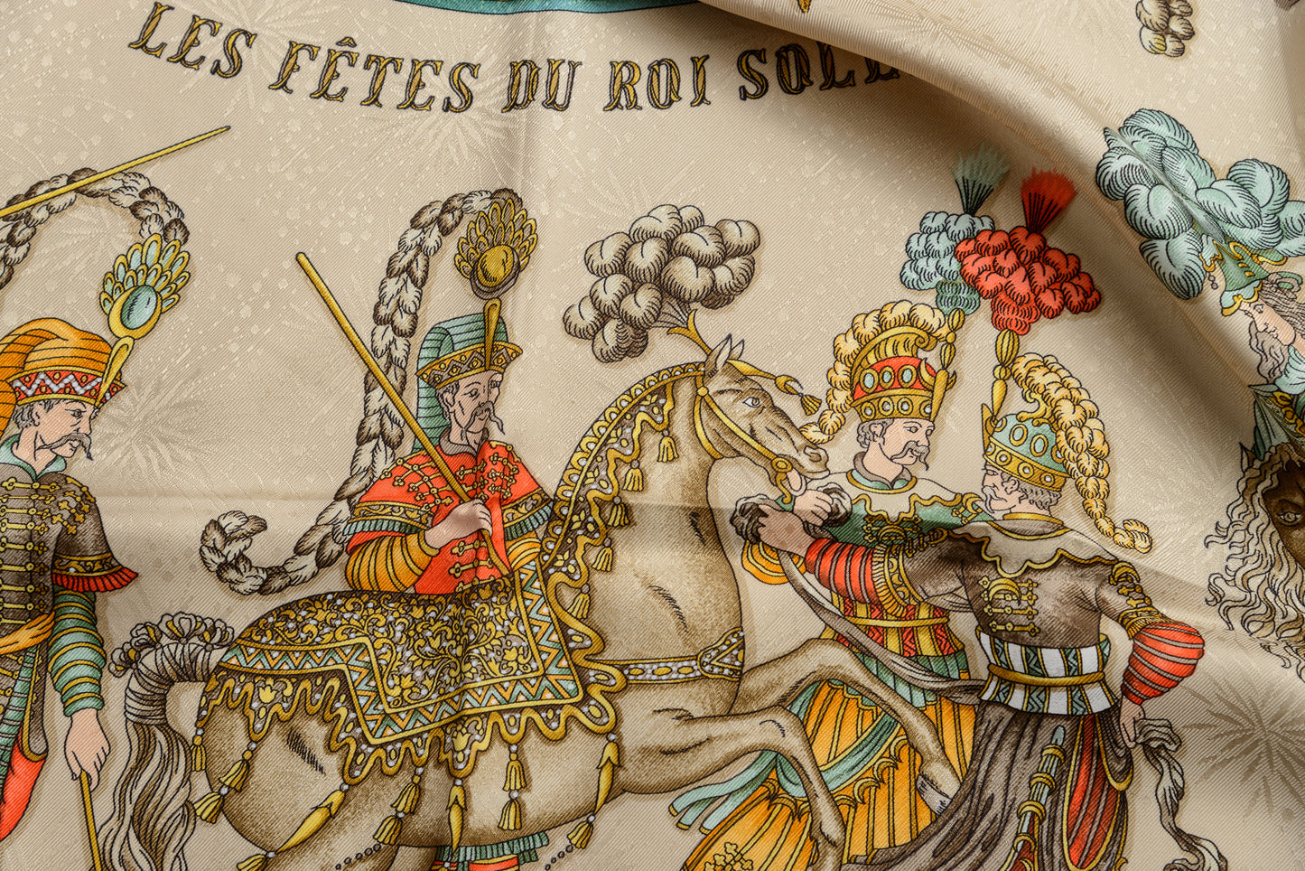 Hermés Silk Scarf Les Fetes Du Roi Solei