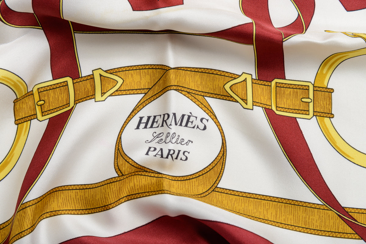 Hermés Silk Scarf Eperon D'Or