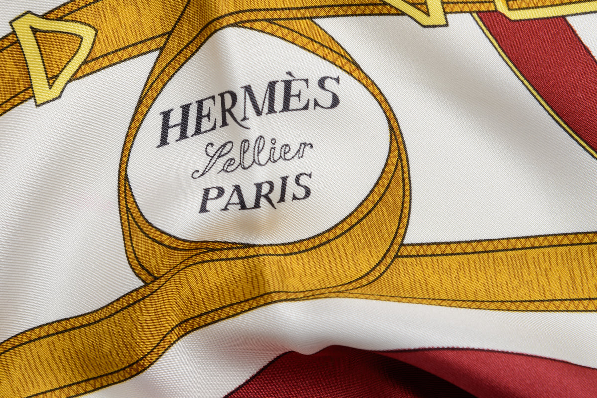 Hermés Silk Scarf Eperon D'Or