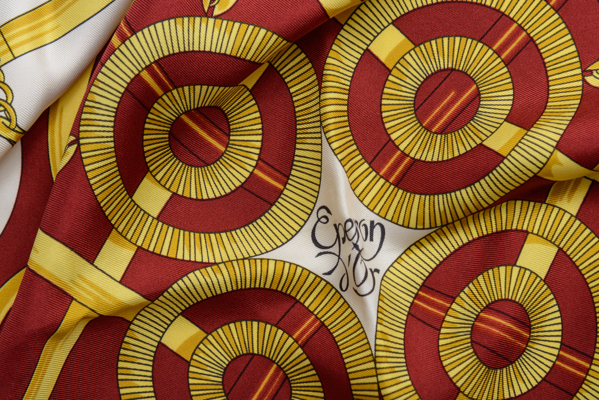 Hermés Silk Scarf Eperon D'Or