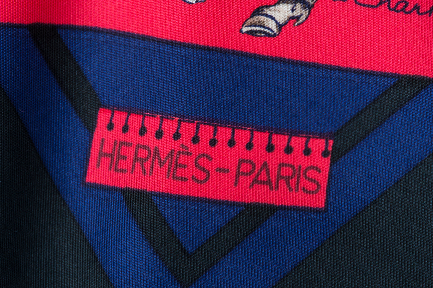 Hermés Silk Scarf The Palm Beach Polo Navy