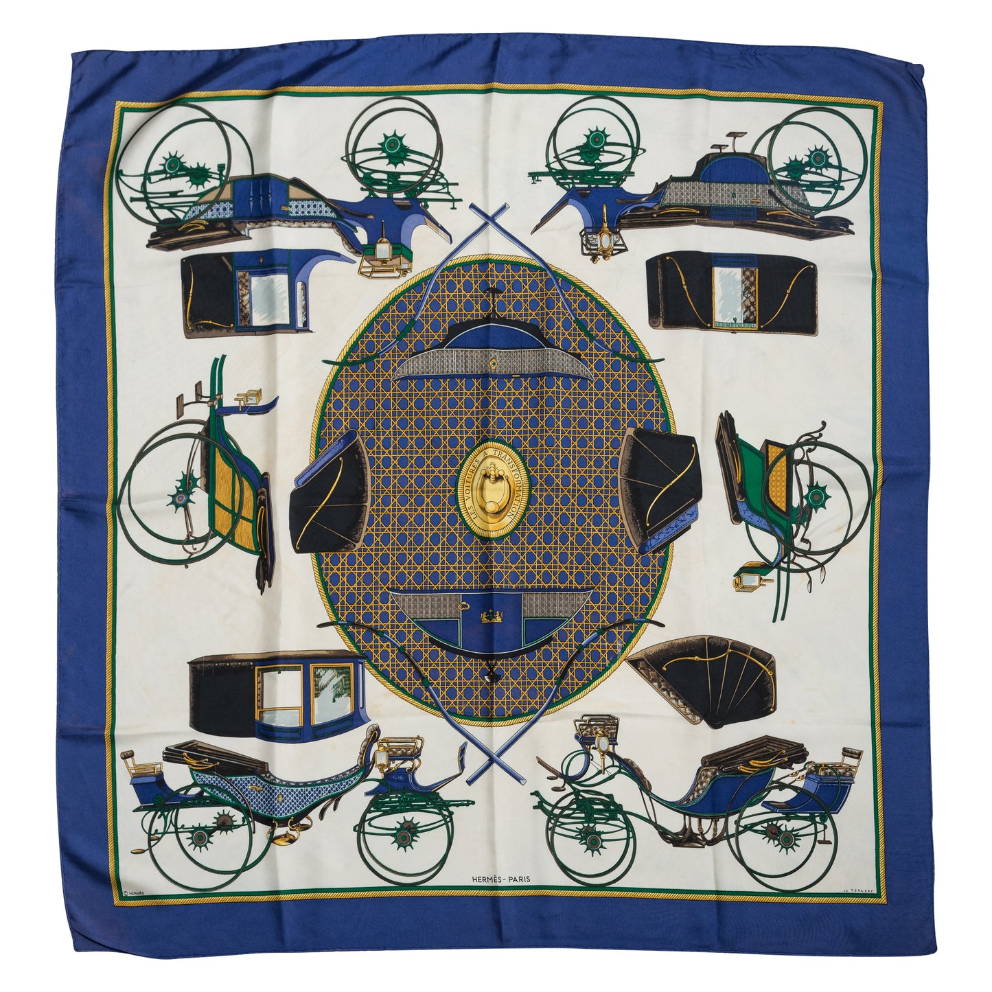 Hermés Silk Scarf  Les Voitures A Transformation