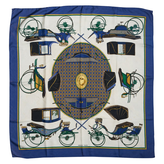 Hermés Silk Scarf  Les Voitures A Transformation