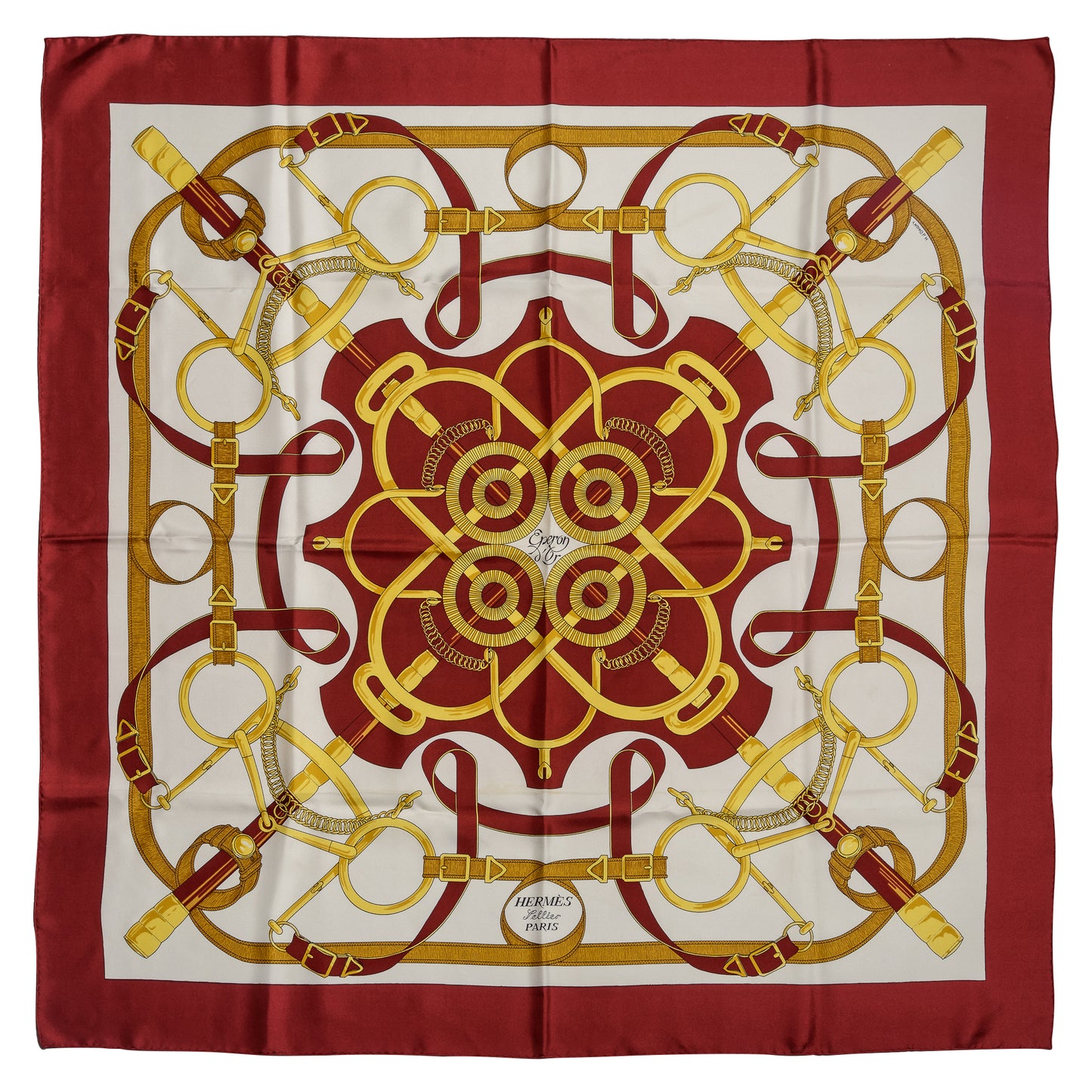 Hermés Silk Scarf Eperon D'Or