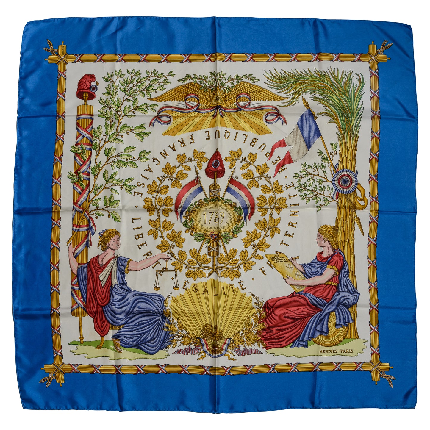 Hermés Silk Scarf "République Française Liberté, Égalité, Fraternité"