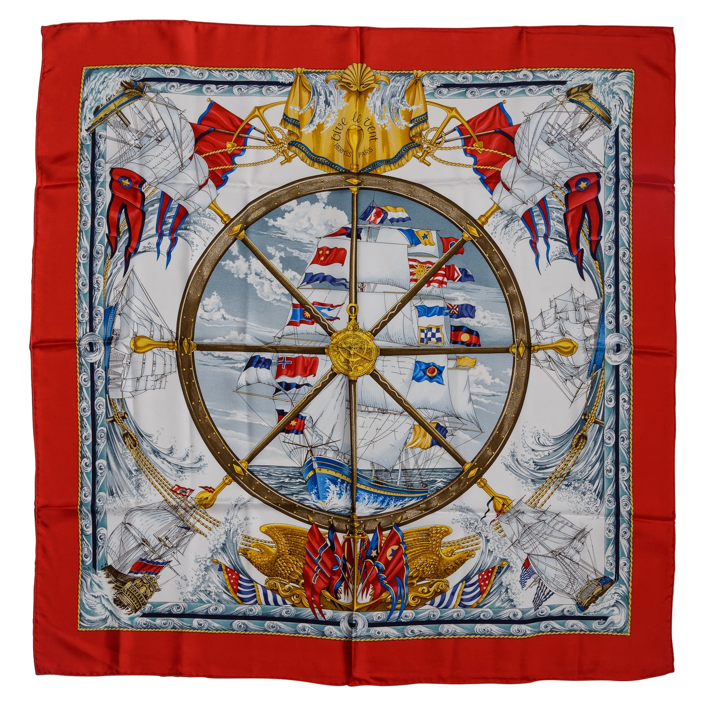 Hermés Silk Scarf Vive Le Vent