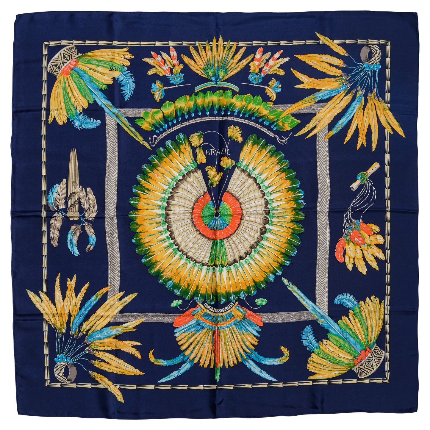 Hermés Silk Scarf Brazil